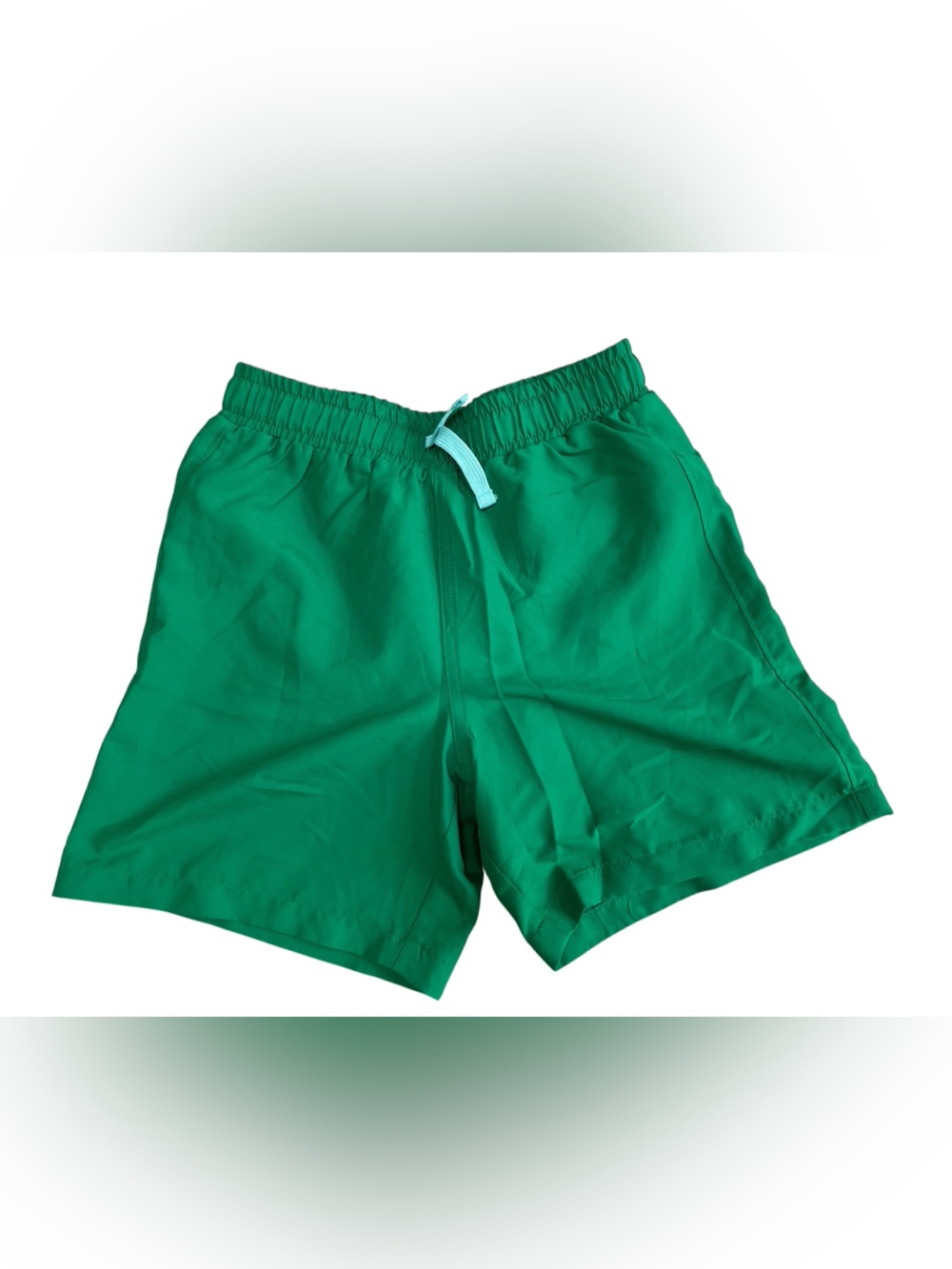 Primary Kids Swim Shorts with Mesh Lining, Green, Size 8-9